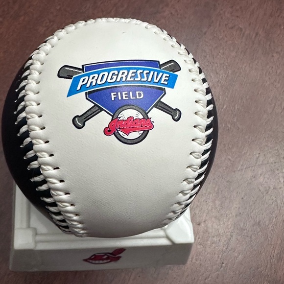 2010 Cleveland Indians Tigers MLB Rawlings Baseball Progressive Field Wahoo - Picture 5 of 9